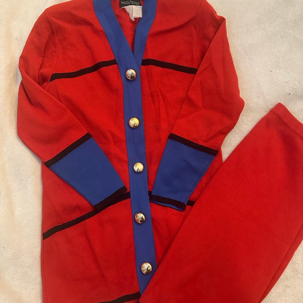 Vintage sweater skirt and cardigan/blazer